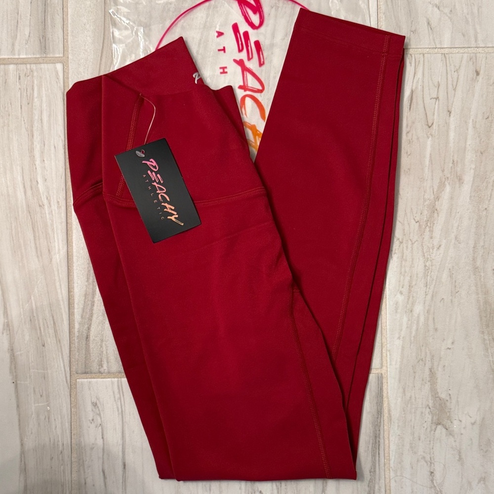 Peachy Athletic Elysium Performance leggings S. NWT